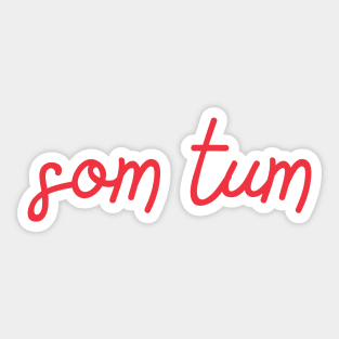 som tum - Thai red - Flag color Sticker